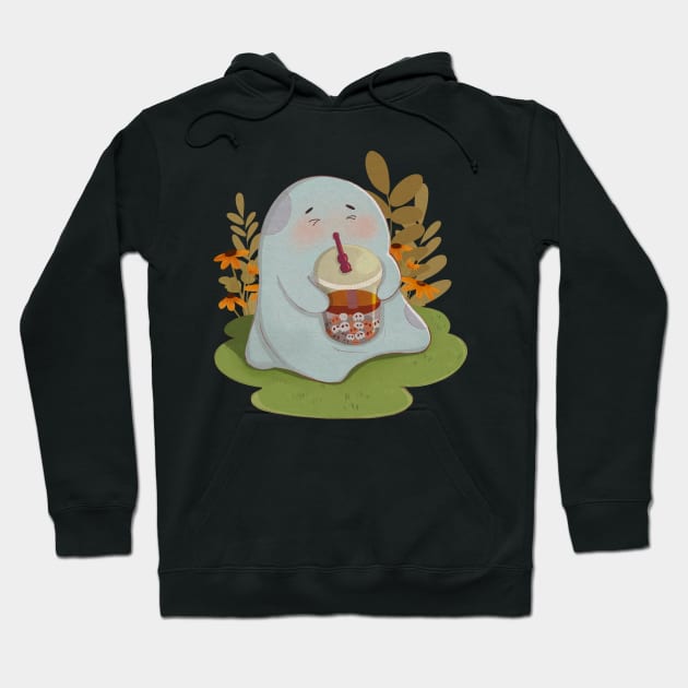 Chill Halloween With Boo Haw Hoodie by i am Cuta